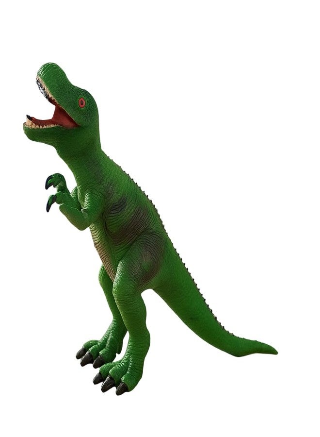 DTR Creation Green T-Rex Dinosaur Toy ? 50 cm Large Realistic Tyrannosaurus Rex Figure, Soft Rubber Action Model with Open Mouth & Teeth, Collectible Gift Toy for Kids & Adults - Image 1
